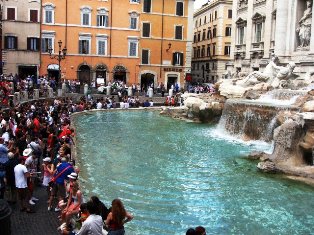 Trevi fontanas Romoje. Italija