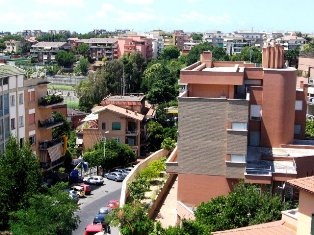 Viešbučio rajonas Romoje. Italija