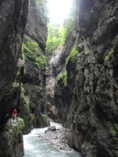 Tarpeklis Partnachklamm Vokietijoje