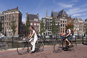 dviračiu po Amsterdamą