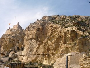 Alicante. Castillo de Santa Barbara. Ispanija