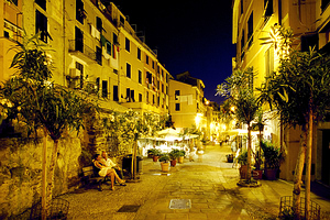 Vernazza vakarinės gatvelės