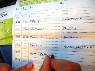 InterRail Pass bilieto pildymas
