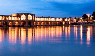 Khajou tiltas, Esfahan, Iranas