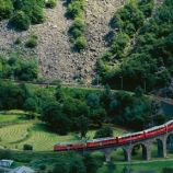 Kelionė Bernina Express traukiniu