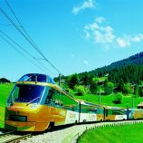 Golden Pass Line traukinys Šveicarijoje
