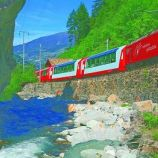 Panoraminis traukinys Glacier Express