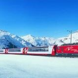 Šveicarijos traukinys Glacier Express