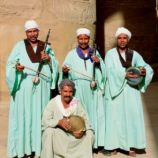 Muzikantai prie Karnako ir Luksoro šventyklų