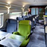 I klasės vagonas TGV France - Italy traukinyje
