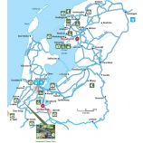 Kruizai laiveliais upėmis, Olandija. Žemėlapis.